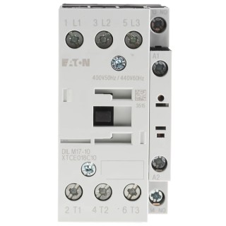 Eaton DILM Contactor 3-Pole 17 A 7.5 kW Coil Voltage 400V AC Model 277006 DILM17-10(400V50HZ,440V60HZ)