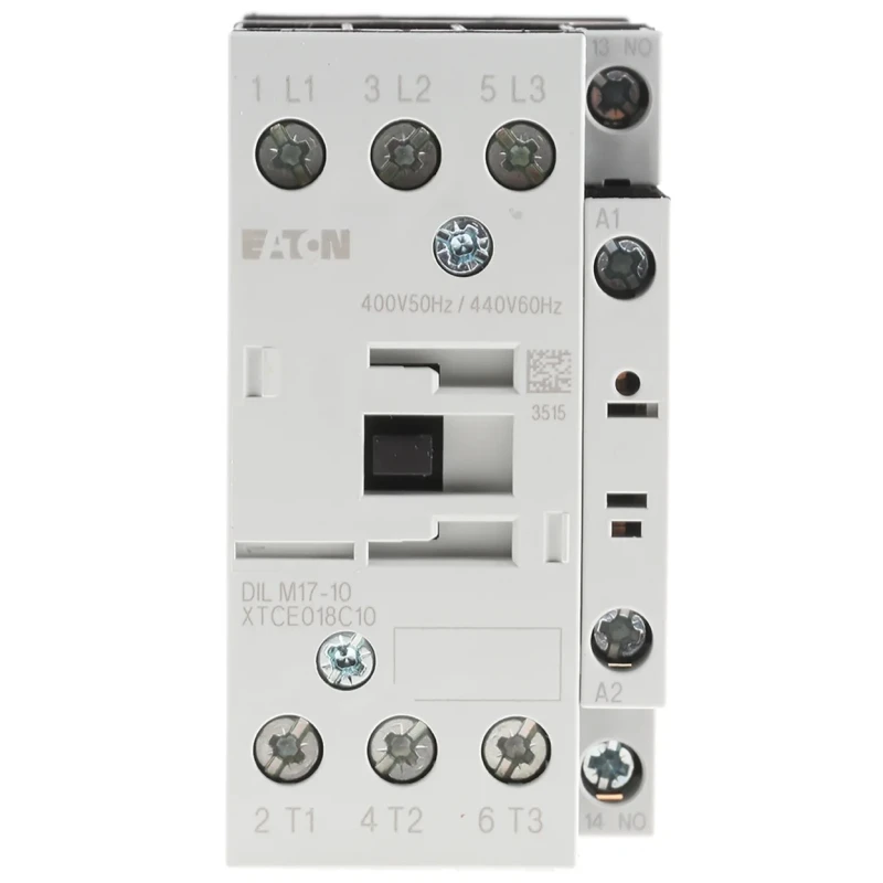 Eaton DILM Contactor 3-Pole 17 A 7.5 kW Coil Voltage 400V AC Model 277006 DILM17-10(400V50HZ,440V60HZ)
