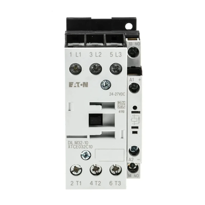 Eaton Industrial Motor Control Contactor 24V dc Coil, 3-Pole, 32 A, 15 kW, 400V ac 277274 DILM32-10(RDC24)