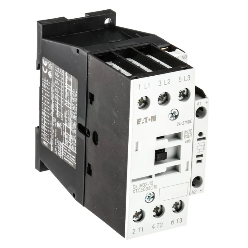 Eaton Industrial Motor Control Contactor 24V dc Coil, 3-Pole, 32 A, 15 kW, 400V ac 277274 DILM32-10(RDC24)