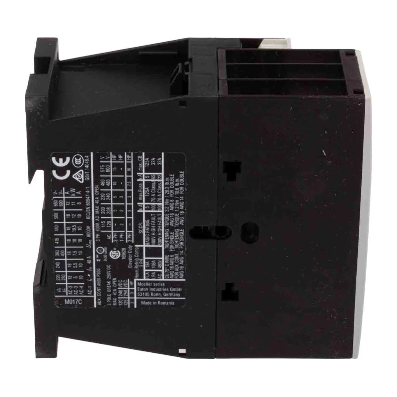 Eaton DILM Contactor 3-Pole 17 A 7.5 kW 110V AC Coil 3 NO 400V AC 277001 DILM17-10(110V50HZ,120V60HZ)