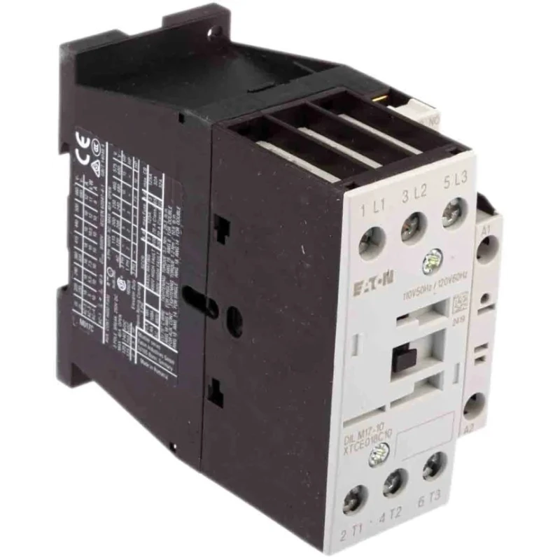 Eaton DILM Contactor 3-Pole 17 A 7.5 kW 110V AC Coil 3 NO 400V AC 277001 DILM17-10(110V50HZ,120V60HZ)