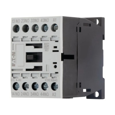 Eaton DILA Contactor Relay, 230V AC Coil, 4-Pole, 4 A Contact Current, 4 NO Contacts, 415V 276329 DILA-40(230V50HZ,240V60HZ)