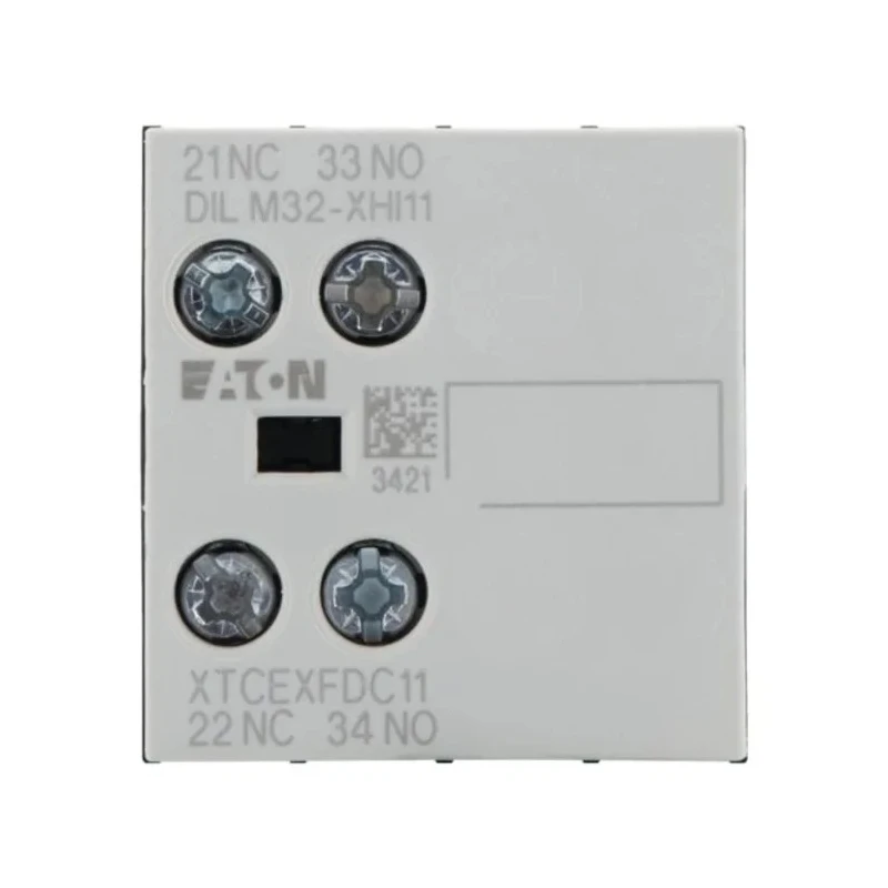 Eaton Auxiliary Contact, 2 Contacts, 1 NO/1 NC, Front Mount, 16 A, 220 V DC, 500 V AC, 277376 DILM32-XHI11