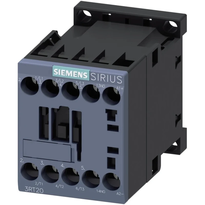 Siemens 3RT2 Contactor, 110V AC Coil, 3-Pole, 12 A, 5.5 kW Motor Control, Screw Clamp Terminal 3RT2017-1BF41