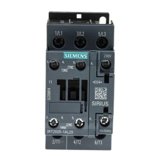 Siemens 3RT2 Control Relay 3 NO 17A F.L.C 40A Contact Rating 7.5 kW 230V AC 3 3RT2025-1AL20