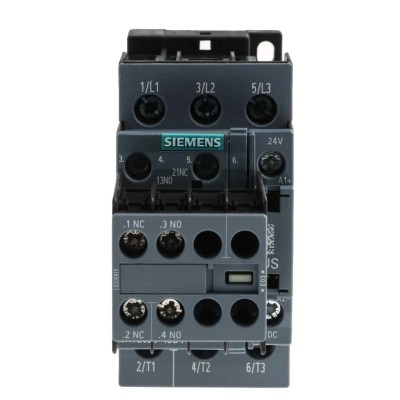 Siemens 3RT2 Control Relay 3 NO 22A F.L.C 40A Contact Rating 11 kW 24V dc 3 3RT2026-1BB44