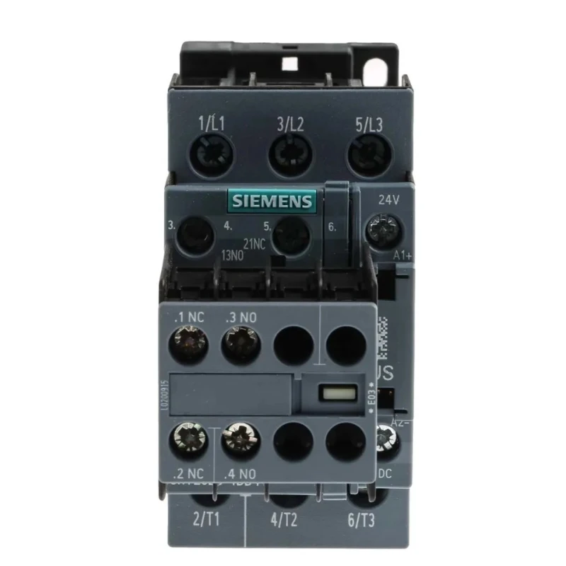 Siemens 3RT2 Control Relay 3 NO 22A F.L.C 40A Contact Rating 11 kW 24V dc 3 3RT2026-1BB44