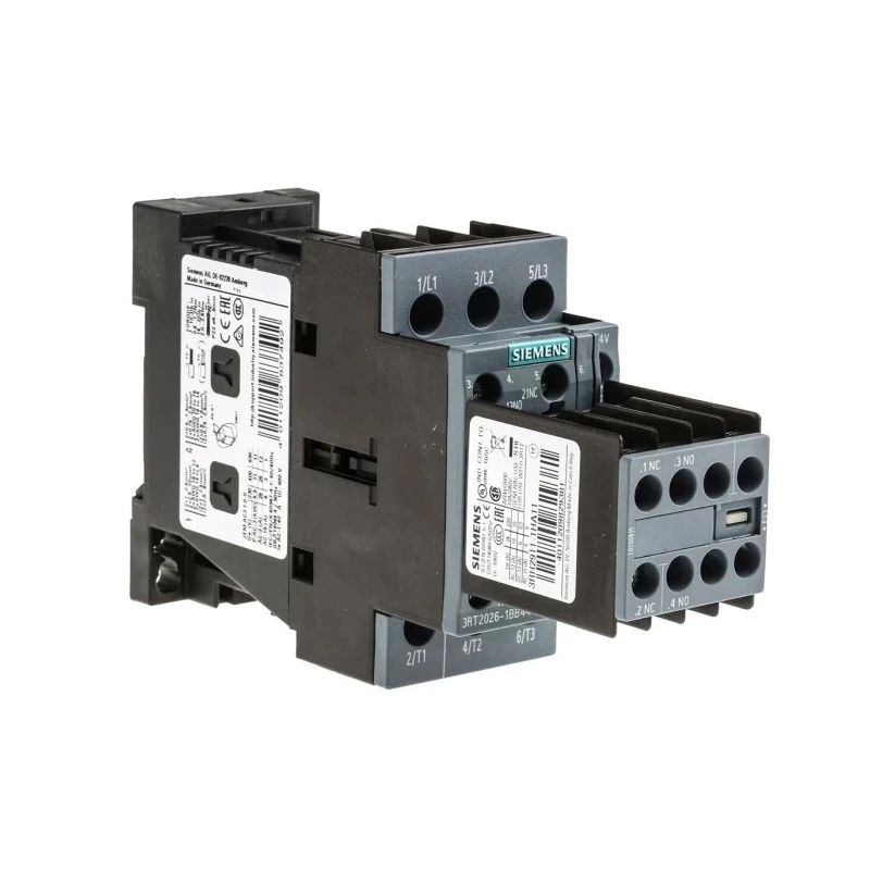 Siemens 3RT2 Control Relay 3 NO 22A F.L.C 40A Contact Rating 11 kW 24V dc 3 3RT2026-1BB44