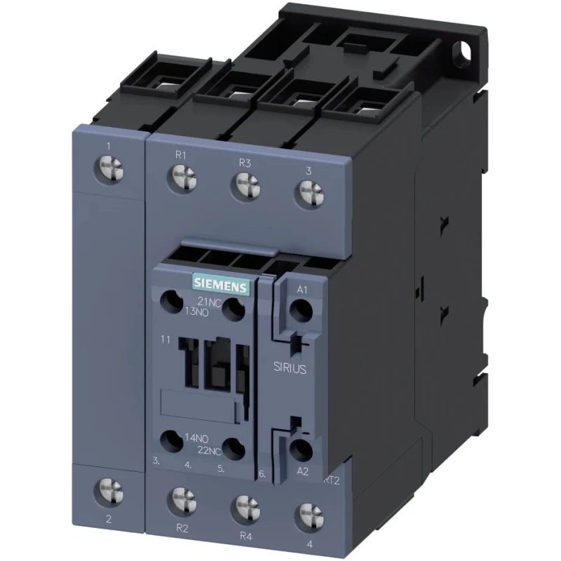 Siemens 3RT2 Contactor 230V AC Coil, 4-Pole, 35 A, 18.5 kW Power Rating, 2 NO/2 NC, 690V AC 3RT2535-1AP00