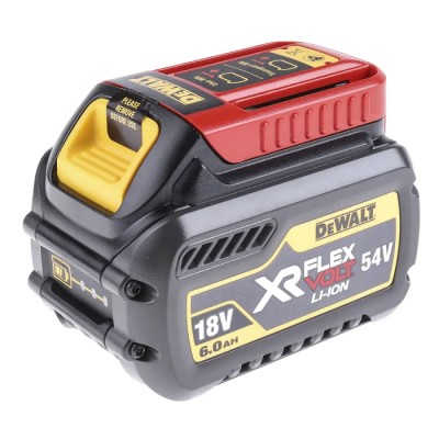 DeWALT 6 Ah 54V Power Tool Battery Compatible with 18V XR & 54V XR FLEXVOLT Tools DCB546-XJ