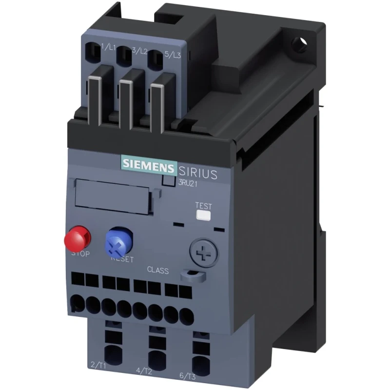 Siemens SIRIUS 3RU2 Thermal Overload Relay Stand Alone Mount, 1 NO/1 NC, 2.5A F.L.C, 3A Contact Current, 1.5 kW 3RU2116-1CC1