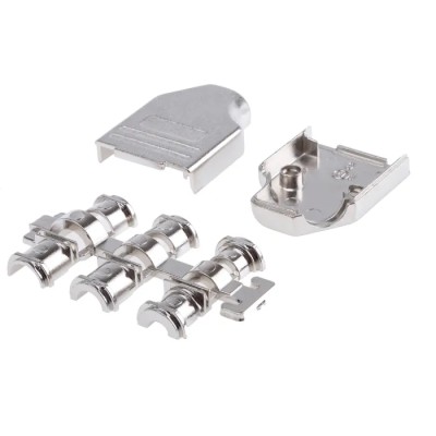 MH Connectors Zinc Angled D-Sub Backshell 9 Way Strain Relief MHDM35