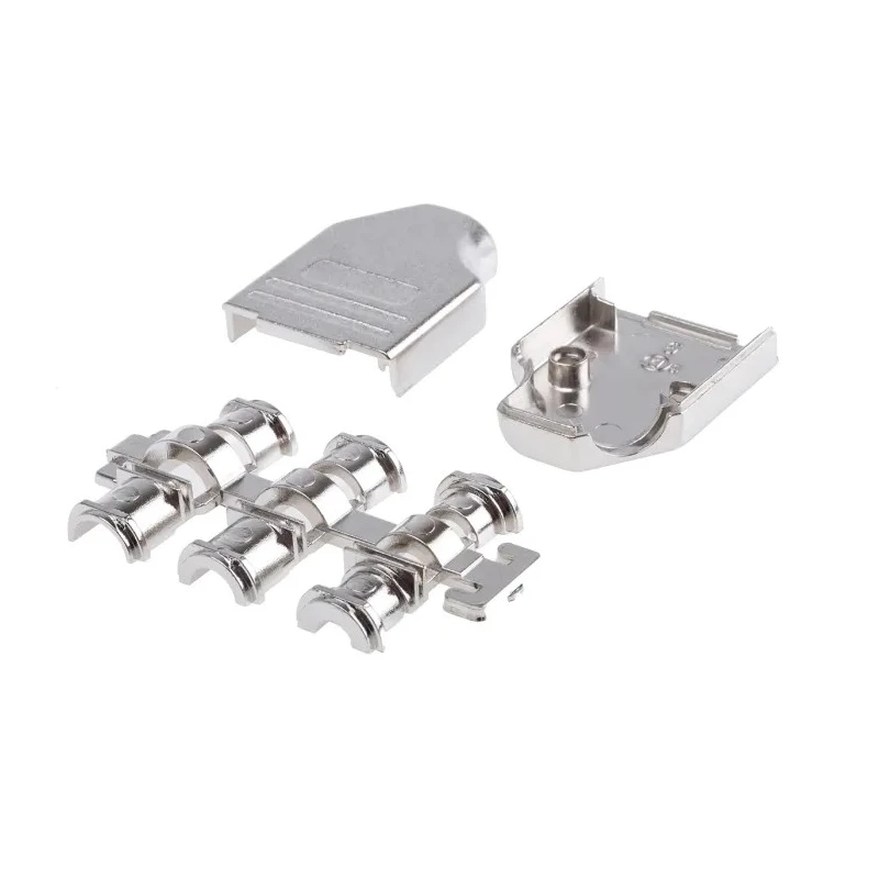 MH Connectors Zinc Angled D-Sub Backshell 9 Way Strain Relief MHDM35