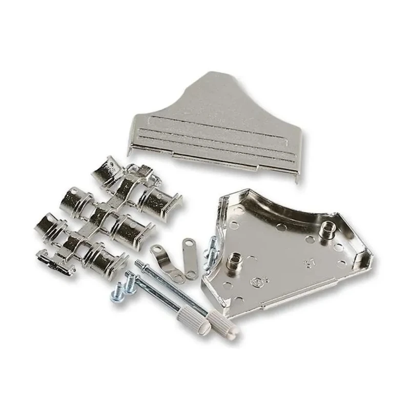MH Connectors Zinc Angled D-Sub Backshell 37 Contacts Strain Relief MHDM35