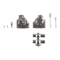 MH Connectors MHDM35 Series Zinc Angled D-Sub Backshell, 15 Contacts, Strain Relief, Nickel Plated 