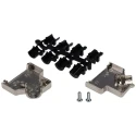 MH Connectors Zinc Angled D-Sub 15 Way Strain Relief Backshell MHDVSL15-K