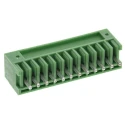 Phoenix Contact Pluggable Terminal Block, 12-Contact, 2.5 mm Pitch, 1 Row, 4A Current, Polybutylene Terephthalate 1881655