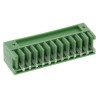 Phoenix Contact Pluggable Terminal Block, 12-Contact, 2.5 mm Pitch, 1 Row, 4A Current, Polybutylene Terephthalate 1881655
