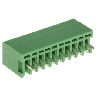 Phoenix Contact COMBICON MCV Series Pluggable Terminal Block, 10-Contact, 2.5 mm Pitch, 1 Row, 160V, 4A Current 1881639