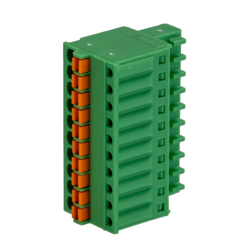 Phoenix Contact FK-MC 0.5/10-ST-2.5 Series Pluggable Terminal Block 10-Contact 2.5 mm Pitch Spring Cage Termination 1881406