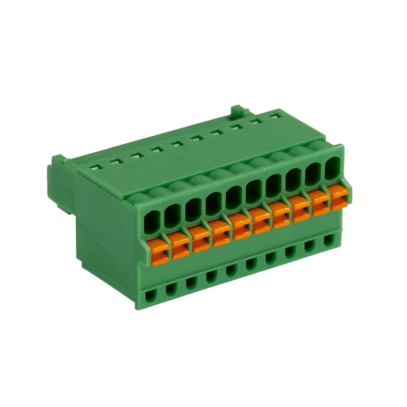 Phoenix Contact FK-MC 0.5/10-ST-2.5 Series Pluggable Terminal Block 10-Contact 2.5 mm Pitch Spring Cage Termination 1881406