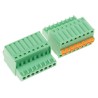 Phoenix Contact Pluggable Terminal Block FK-MC 0.5/8-ST-2.5 Series, 8 Contact, 2.5 mm Pitch, 4A, 80V, 1 Row, Green 1881383