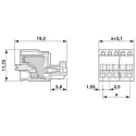 Phoenix Contact Pluggable Terminal Block FK-MC 0.5/8-ST-2.5 Series, 8 Contact, 2.5 mm Pitch, 4A, 80V, 1 Row, Green 1881383