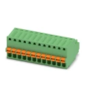 Phoenix Contact FK-MC 0.5/12-ST-2.5 Series Pluggable Terminal Block, 12-Contact, 2.5 mm Pitch, 1 Row, Spring Cage 1881422