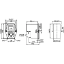 Schurter Panel Mount IEC Connector Male 2 Pole 1 Fuse 6A 250V ac Quick Connect 4304.4004
