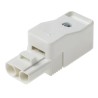RS PRO Non-Fused Terminal Block 2-Way 2.5mm² Wire 16A Screw 400V Nylon Brass Contact 492-8772