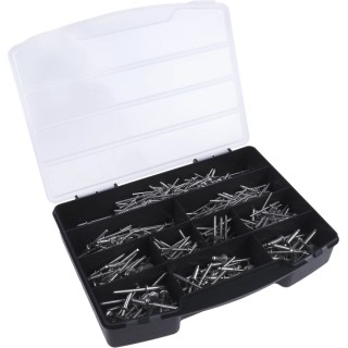 Mapa Plain Stainless Steel Blind Rivet Set for Materials 2.5 mm to 11 mm Thick, 465 Pieces 493-5483