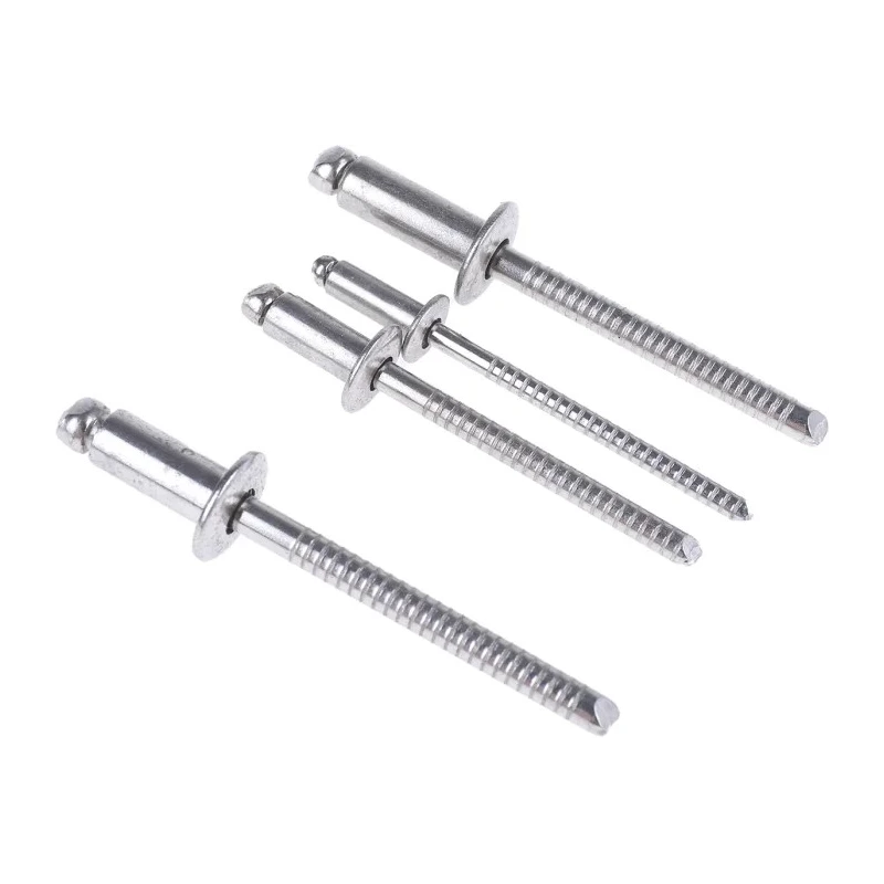 Mapa Plain Stainless Steel Blind Rivet Set for Materials 2.5 mm to 11 mm Thick, 465 Pieces 493-5483