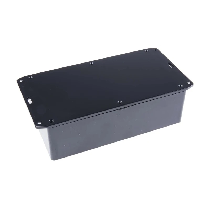 Hammond Flanged Flame Retardant ABS Enclosure IP54 61 mm x 191 mm x 110 mm 1591EFLBK