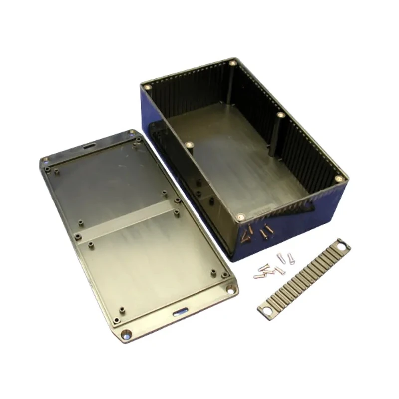 Hammond Flanged Flame Retardant ABS Enclosure IP54 61 mm x 191 mm x 110 mm 1591EFLBK