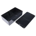 Hammond Flanged Flame Retardant ABS Enclosure IP54 61 mm x 191 mm x 110 mm 1591EFLBK