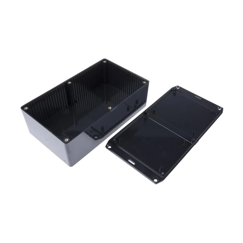 Hammond Flanged Flame Retardant ABS Enclosure IP54 61 mm x 191 mm x 110 mm 1591EFLBK