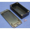 Hammond Flanged Black Flame Retardant ABS Enclosure IP54 25 mm x 165 mm x 71 mm 1591HFLBK