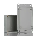 Hammond Flame Retardant ABS Flanged General Purpose Enclosure IP54 40 mm x 110 mm x 82 mm 1591SFLGY