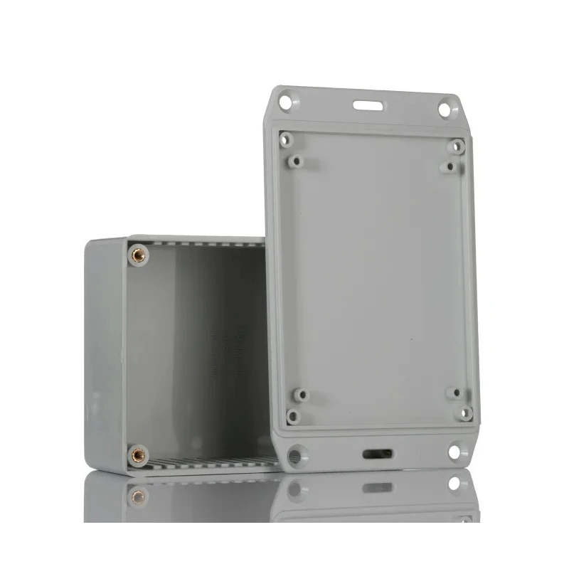 Hammond Flame Retardant ABS Flanged General Purpose Enclosure IP54 40 mm x 110 mm x 82 mm 1591SFLGY