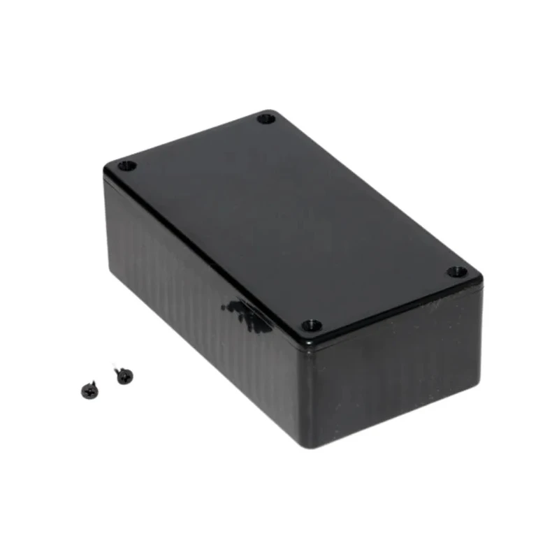 Hammond 1591 Series Flame Retardant ABS Enclosure Black Lid IP54 120mm x 65mm x 40mm IP54