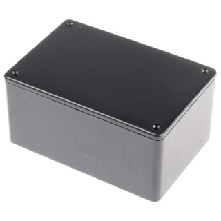 Hammond 1591 Series Black Black Lid Flame Retardant ABS Enclosure, IP54, 59 mm x 120 mm x 80 mm IP54