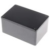 Hammond 1591 Series Black Black Lid Flame Retardant ABS Enclosure, IP54, 59 mm x 120 mm x 80 mm IP54