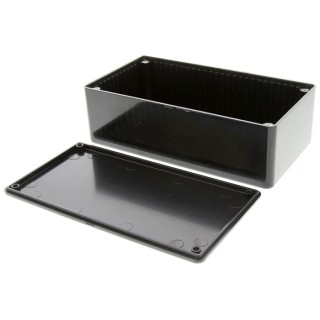 Hammond Flame Retardant ABS Enclosure Black Lid IP54 50 mm x 150 mm x 80 mm 