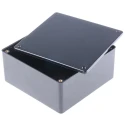 Hammond 1591 Series Flame Retardant ABS Enclosure IP54, Black Lid, 59 mm x 120 mm x 120 mm IP54