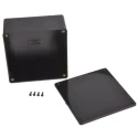 Hammond 1591 Series Flame Retardant ABS Enclosure IP54, Black Lid, 59 mm x 120 mm x 120 mm IP54