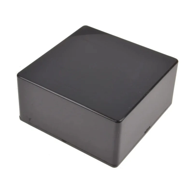 Hammond 1591 Series Flame Retardant ABS Enclosure IP54, Black Lid, 59 mm x 120 mm x 120 mm IP54