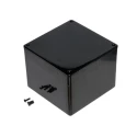 Hammond 1591 Series Flame Retardant ABS Black Lid Enclosure, IP54, 94 mm x 120 mm x 120 mm 