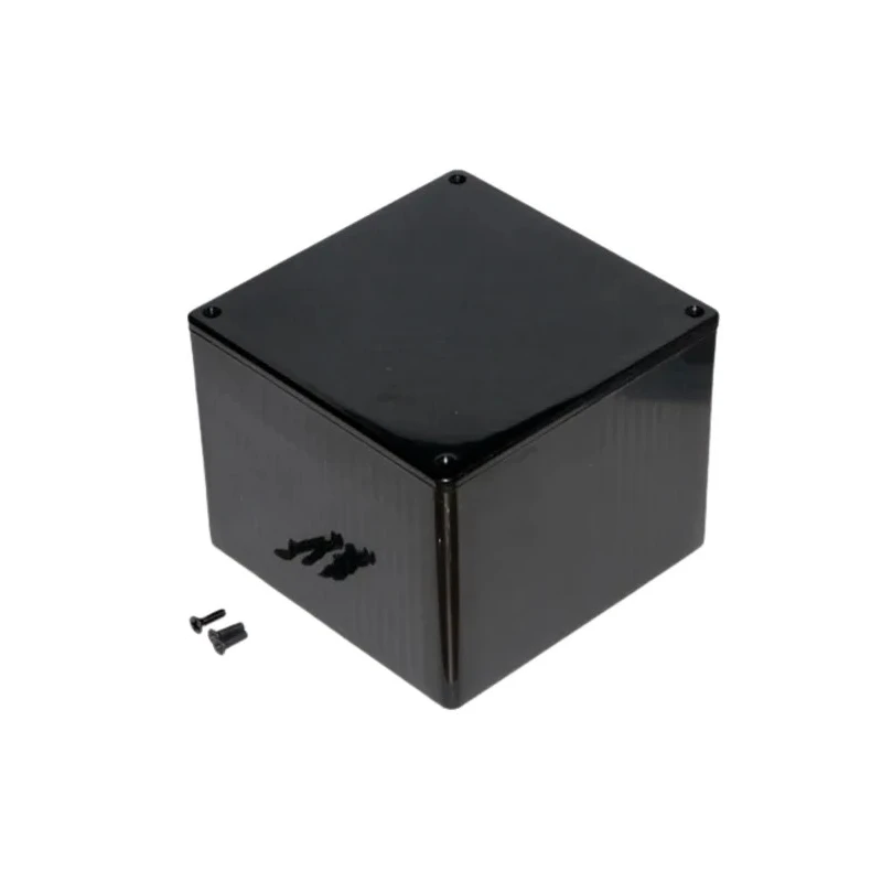 Hammond 1591 Series Flame Retardant ABS Black Lid Enclosure, IP54, 94 mm x 120 mm x 120 mm 