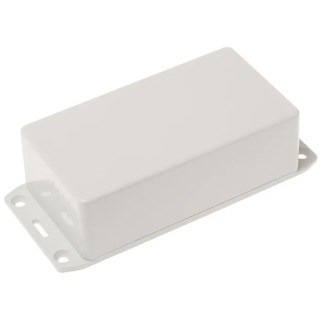 Hammond Flanged Flame Retardant ABS Enclosure Grey Lid IP54 36 mm x 120 mm x 65 mm 1591CFLGY